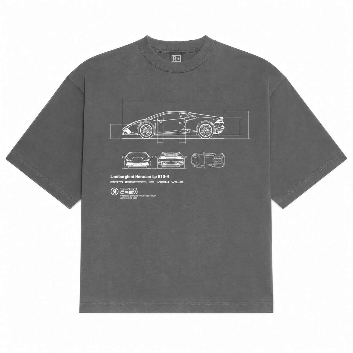 Orthographic Huracan Tee