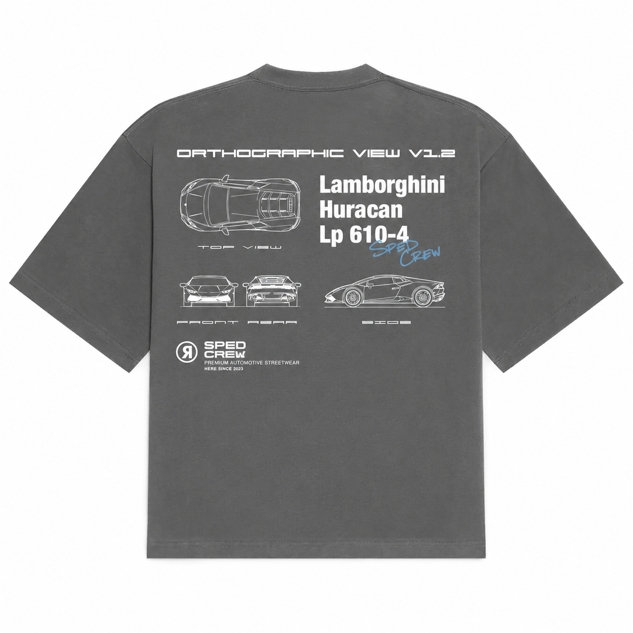 Orthographic Huracan Tee